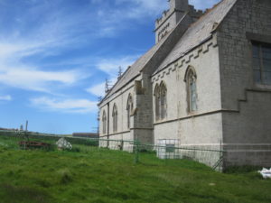 Parts of the church have now been fenced off to prevent unstable sections of roofing from falling onto people