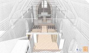 3D render of proposed new internal layout