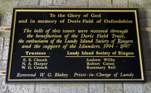 Bell dedication board