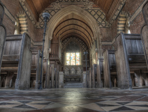 Interior of the church - by Dave Bennett