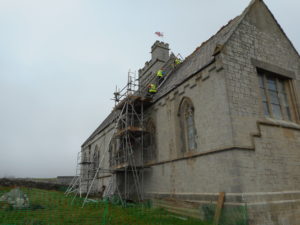 The re-pointing of the main body of the church is now complete